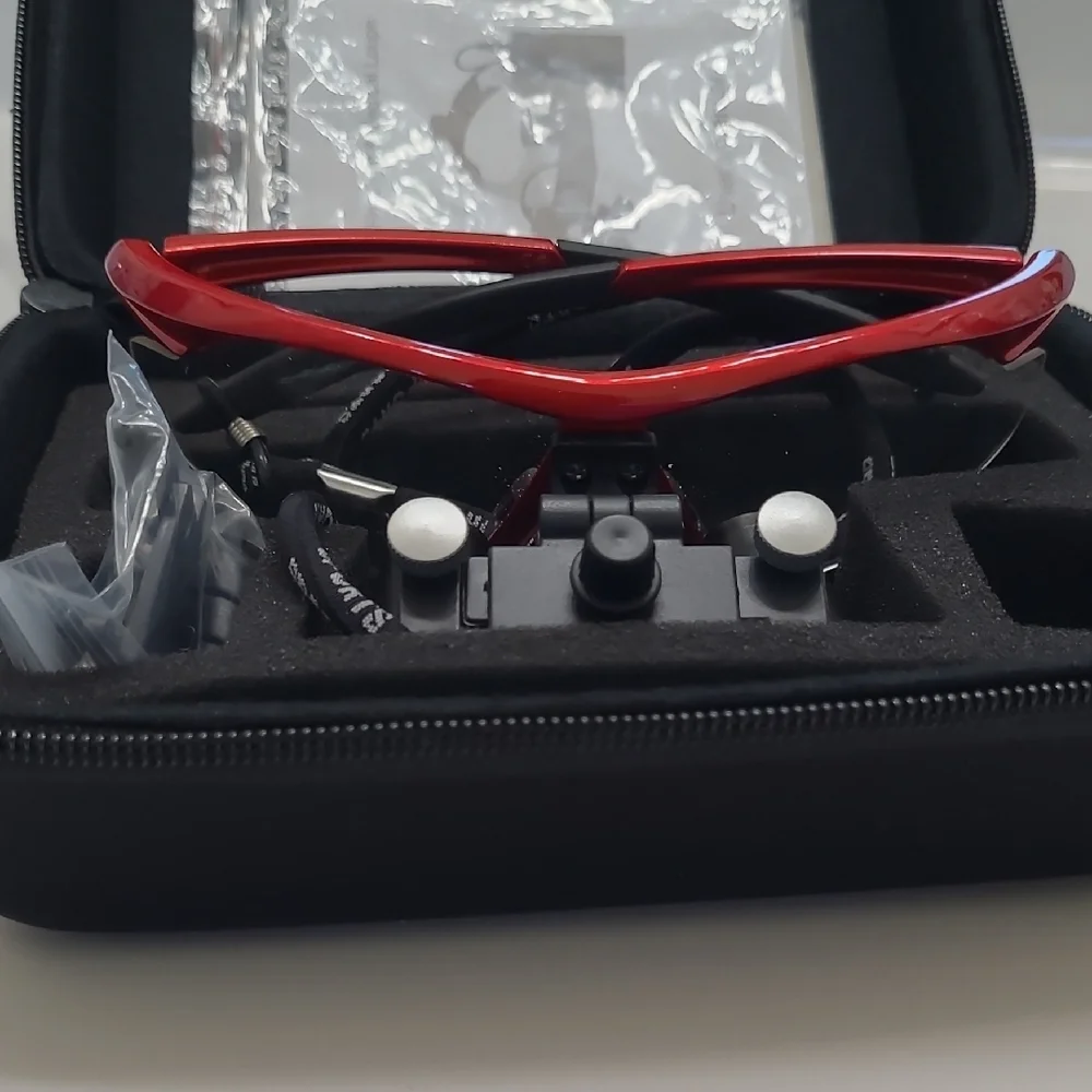 Red LED Headlight & Medical Loupe Set